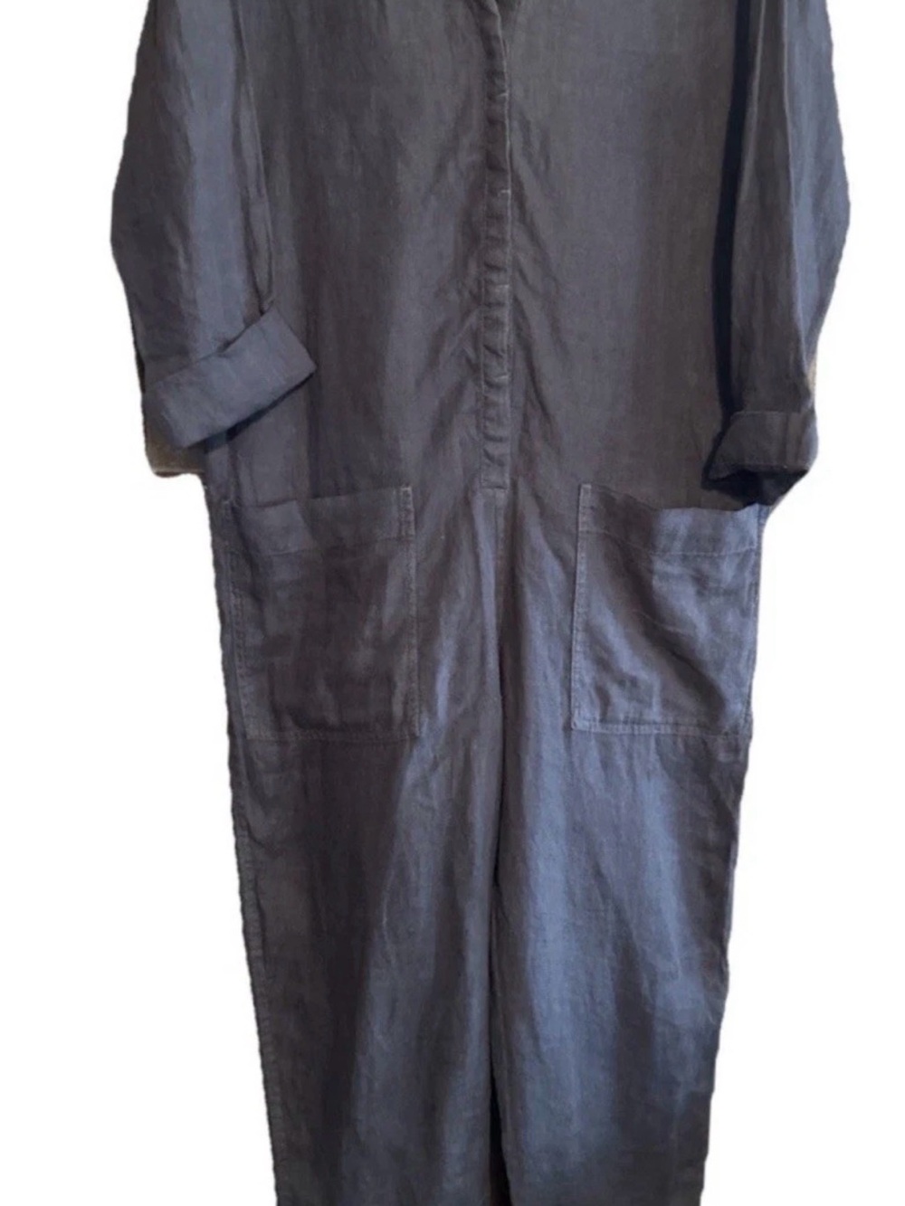 James Perse charcoal linen jumpsuit